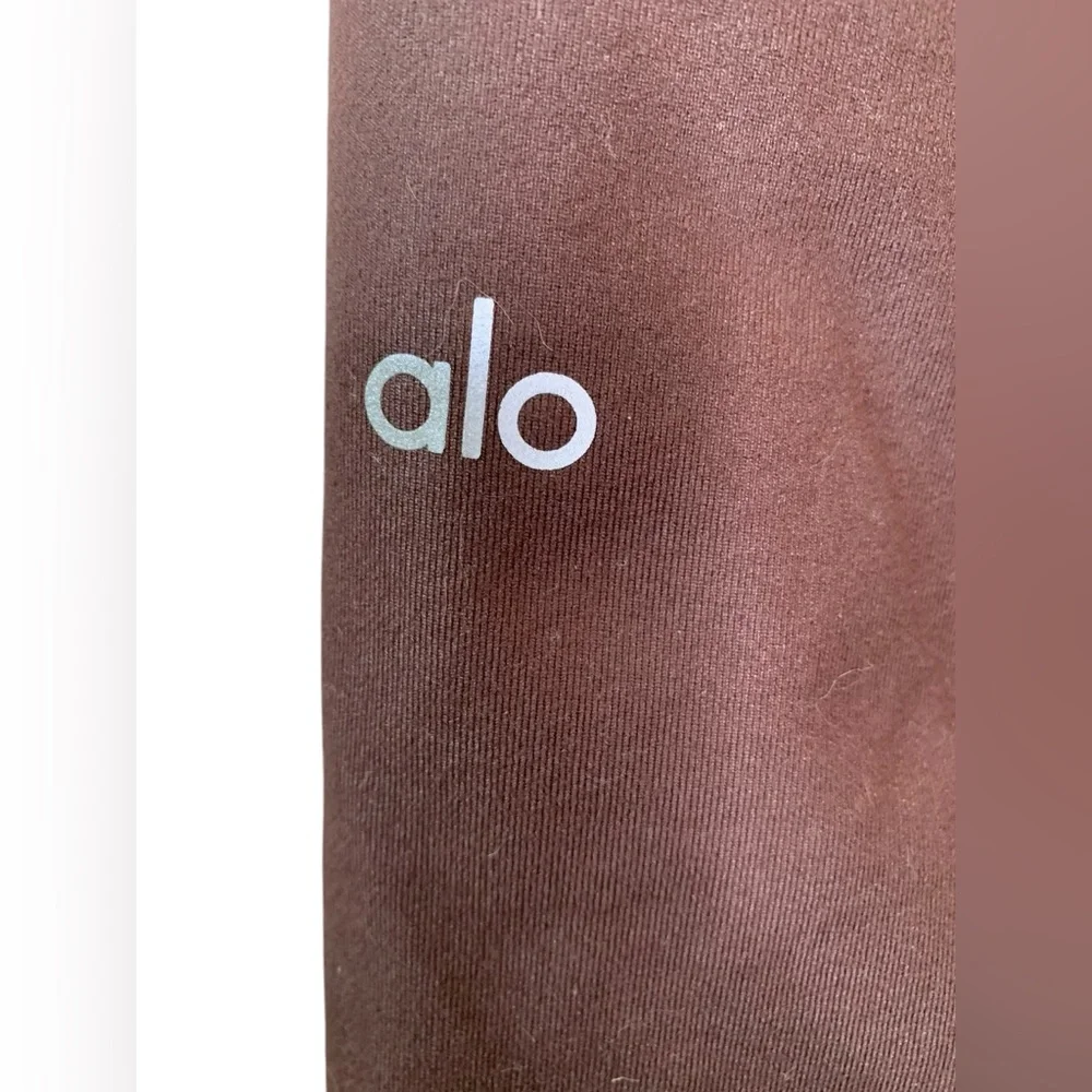 Alo Yoga Brown Goddess Leggings Size Small Smoothing Sweat‎ Wicking Workout Gym